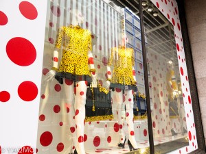 Louis Vuitton/Yayoi Kusama collaboration. Isetan Department Store, Tokyo.